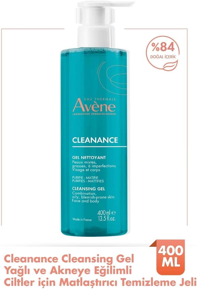 ژل شوینده پوست چرب و مستعد آکنه EAU THERMALE AVENE ماتکننده 400 ml مدل 240019 ژل شوینده پوست چرب و مستعد آکنه EAU THERMALE AVENE ماتکننده 400 ml مدل 240019