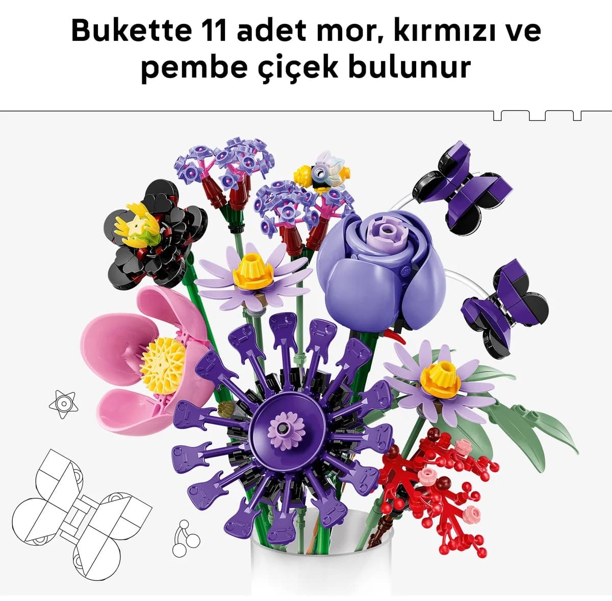 لگو Botanicals دسته گل Olivia Rodrigo مدل 11507 با 400 قطعه لگو Botanicals دسته گل Olivia Rodrigo مدل 11507 با 400 قطعه
