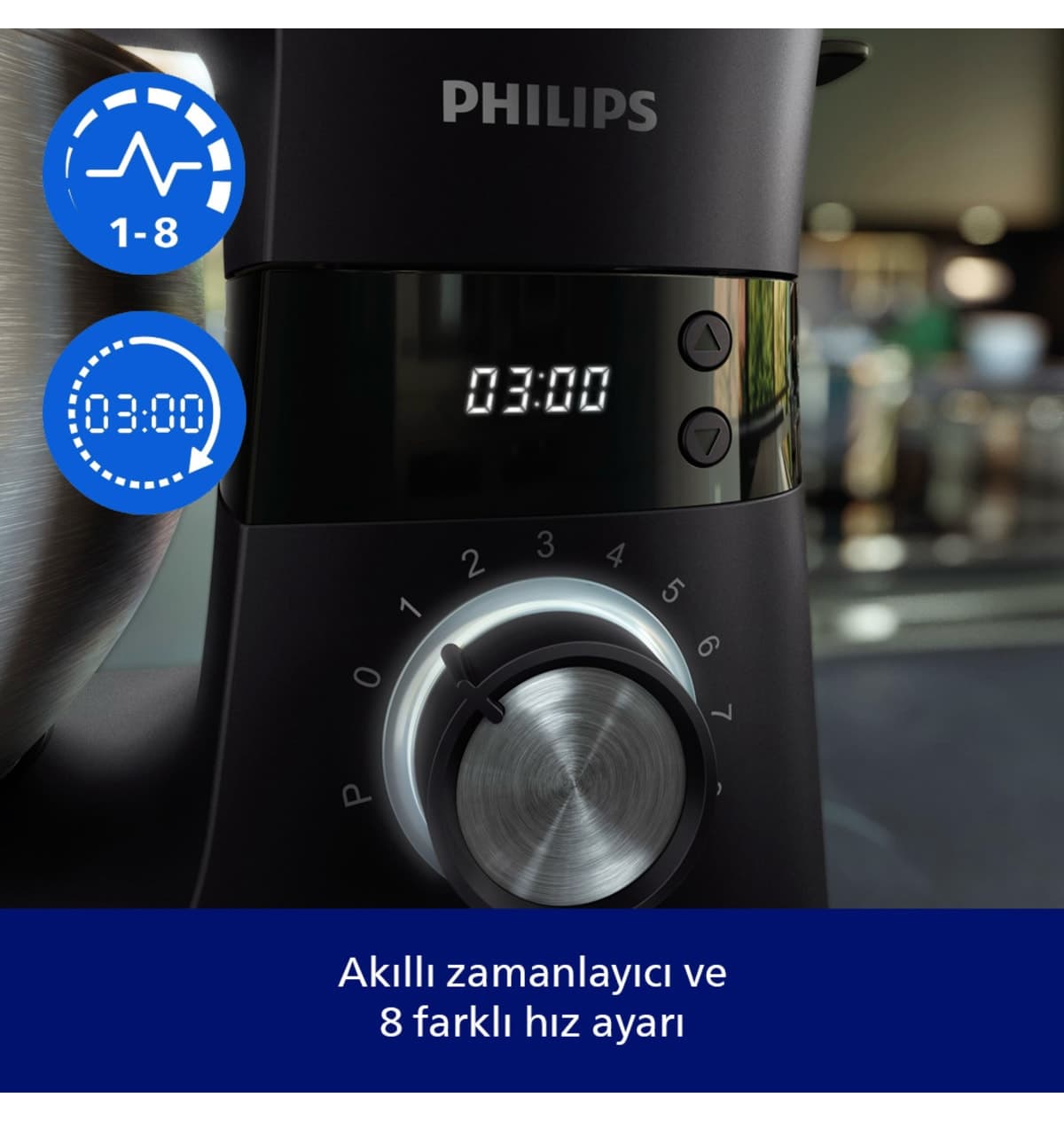 روبات آشپزخانه Philips سری 7000 5.5 لیتری 1000 وات ProKnead تایمر هوشمند مدل HR7962/21 روبات آشپزخانه Philips سری 7000 5.5 لیتری 1000 وات ProKnead تایمر هوشمند مدل HR7962/21