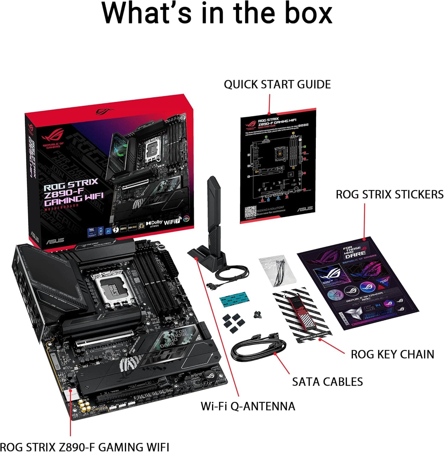 مادربرد ASUS مدل ROG STRIX Z890-F GAMING WIFI سوکت LGA 1851 مشکی مادربرد ASUS مدل ROG STRIX Z890-F GAMING WIFI سوکت LGA 1851 مشکی