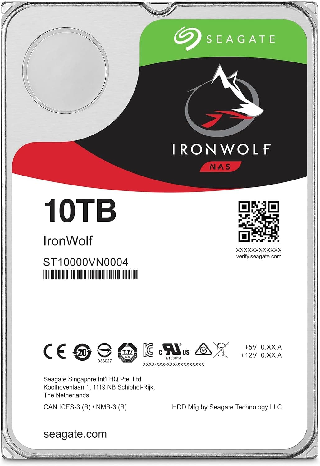 هارد دیسک داخلی NAS Seagate IronWolf 10TB CMR مدل ST10000VN000 هارد دیسک داخلی NAS Seagate IronWolf 10TB CMR مدل ST10000VN000