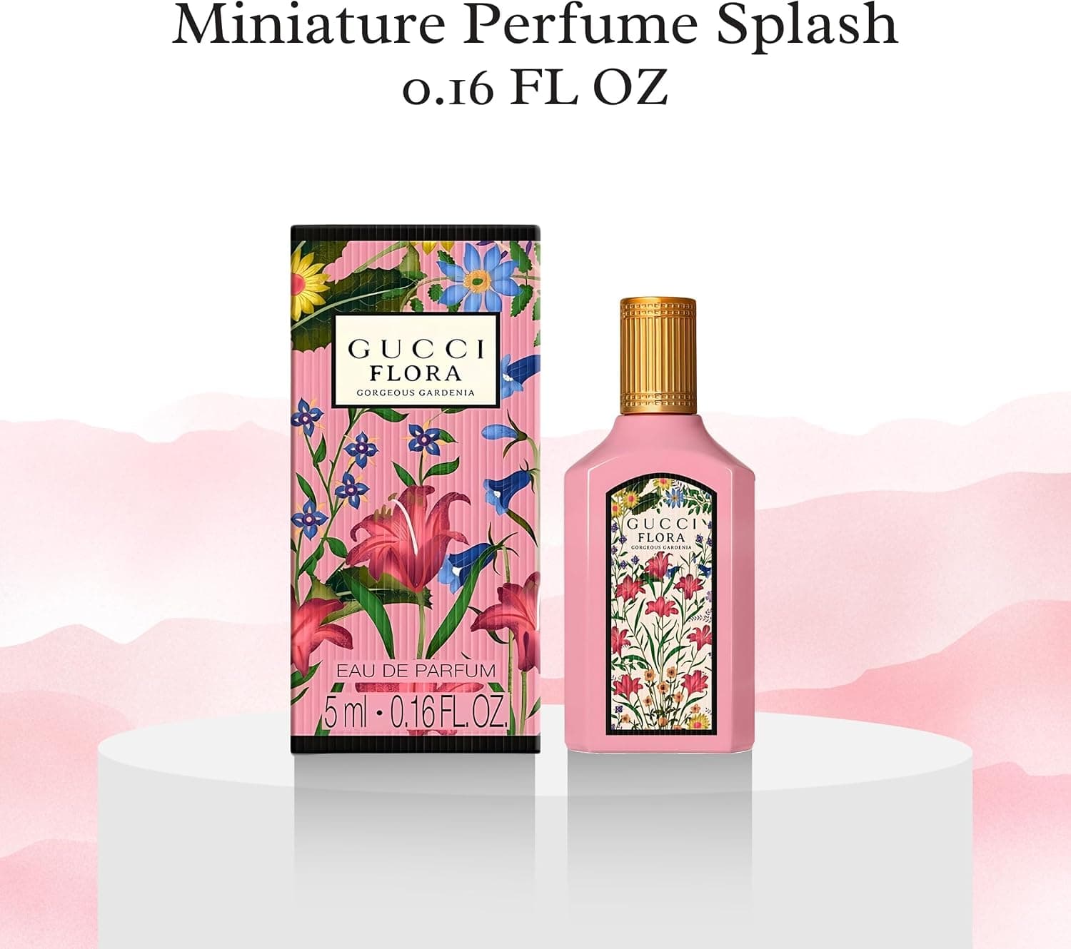 عطر زنانه Gucci Flora Gorgeous Gardenia ادو پرفیوم Mini Splash 0.16 fl oz عطر زنانه Gucci Flora Gorgeous Gardenia ادو پرفیوم Mini Splash 0.16 fl oz