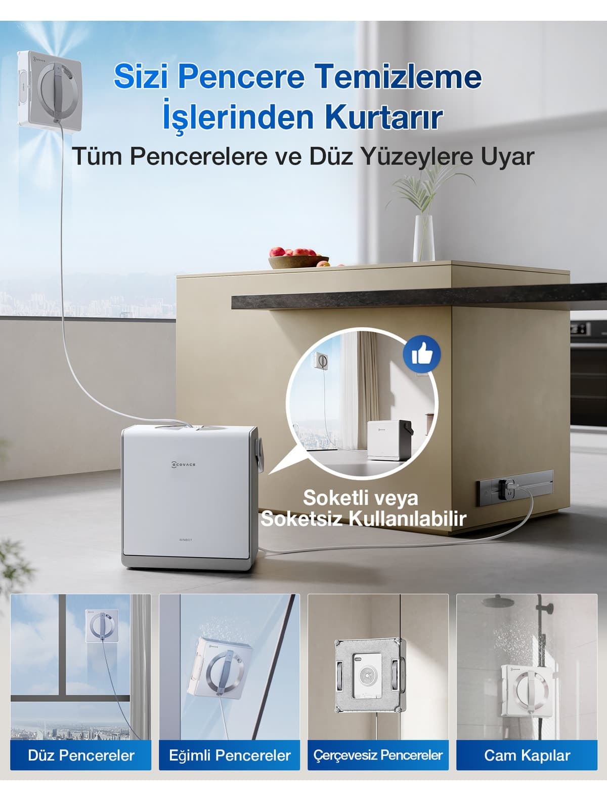 ربات شیشهشوی Ecovacs Winbot W2 Pro Omni به همراه محلول شیشهشویی ربات شیشهشوی Ecovacs Winbot W2 Pro Omni به همراه محلول شیشهشویی