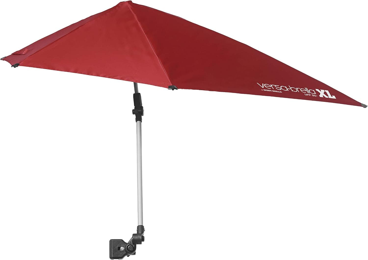 چتر قابل تنظیم Sport-Brella Versa-Brella با SPF 50+ و گیره یونیورسال XL قرمز آجر نسوز چتر قابل تنظیم Sport-Brella Versa-Brella با SPF 50+ و گیره یونیورسال XL قرمز آجر نسوز