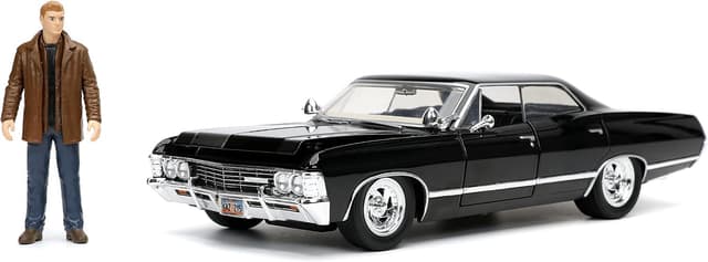 ماشین دایکست Jada Supernatural Chevy Impala 1967 1:24 با فیگور Dean Winchester ماشین دایکست Jada Supernatural Chevy Impala 1967 1:24 با فیگور Dean Winchester