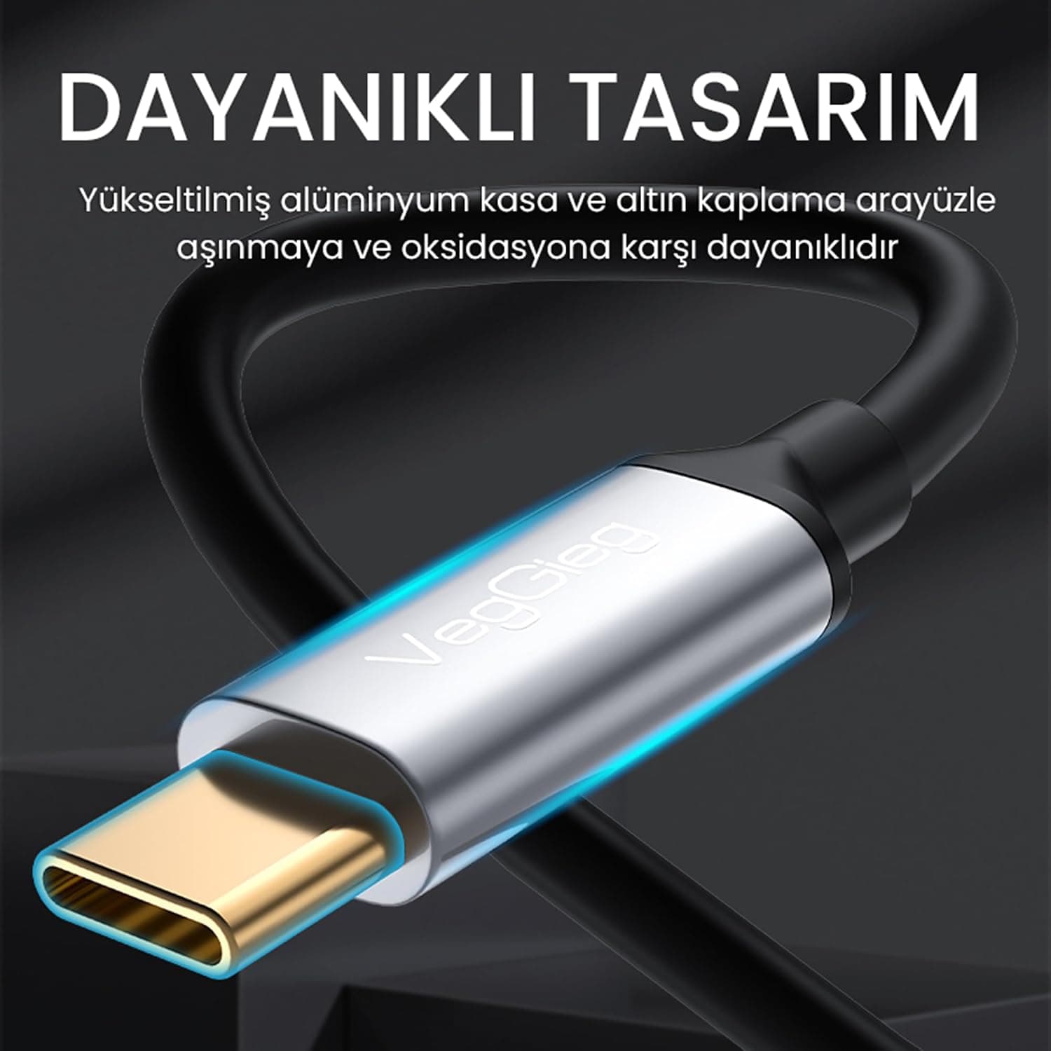 کابل صوتی مردانه VegGieg با اتصال USB Type-C به 3.5mm Aux Hi-Fi یک متری کابل صوتی مردانه VegGieg با اتصال USB Type-C به 3.5mm Aux Hi-Fi یک متری