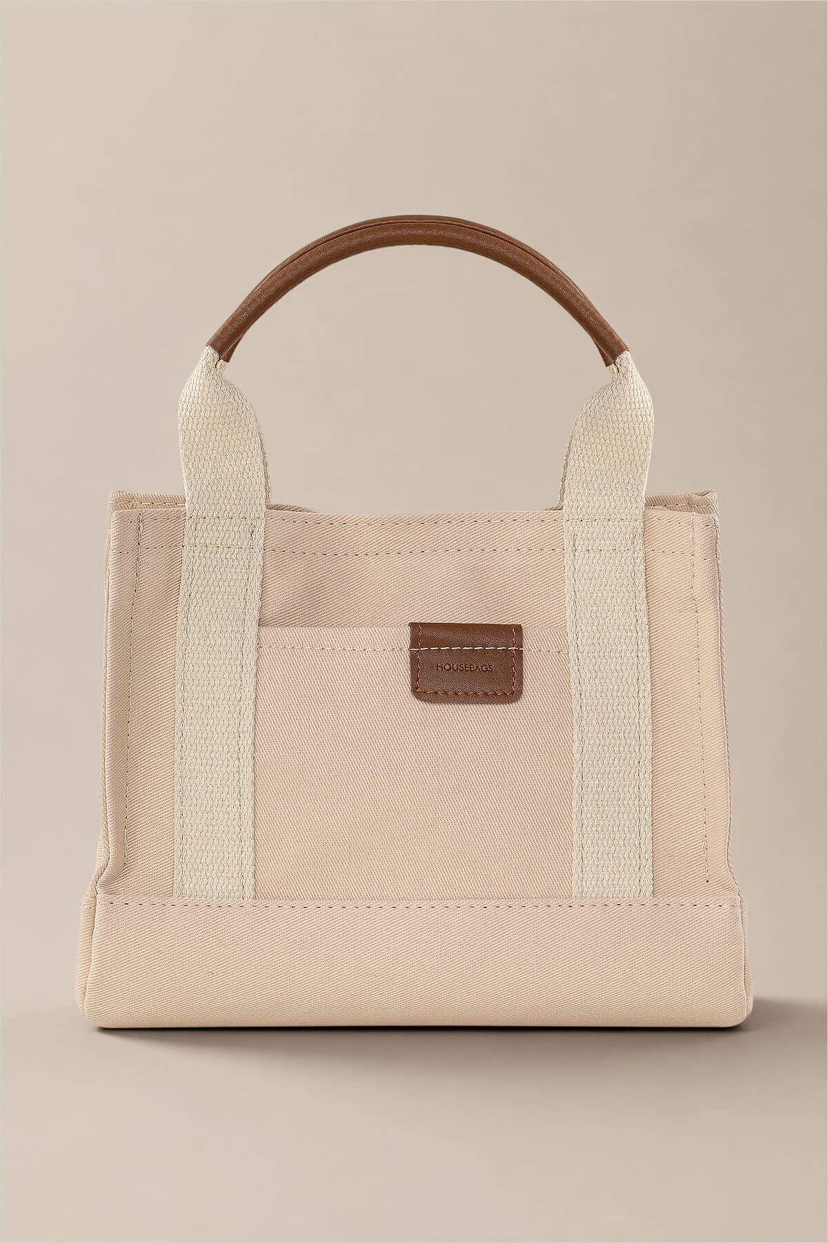 کیف توت زنانه Housebags کانواس کرم مدل 232 کیف توت زنانه Housebags کانواس کرم مدل 232
