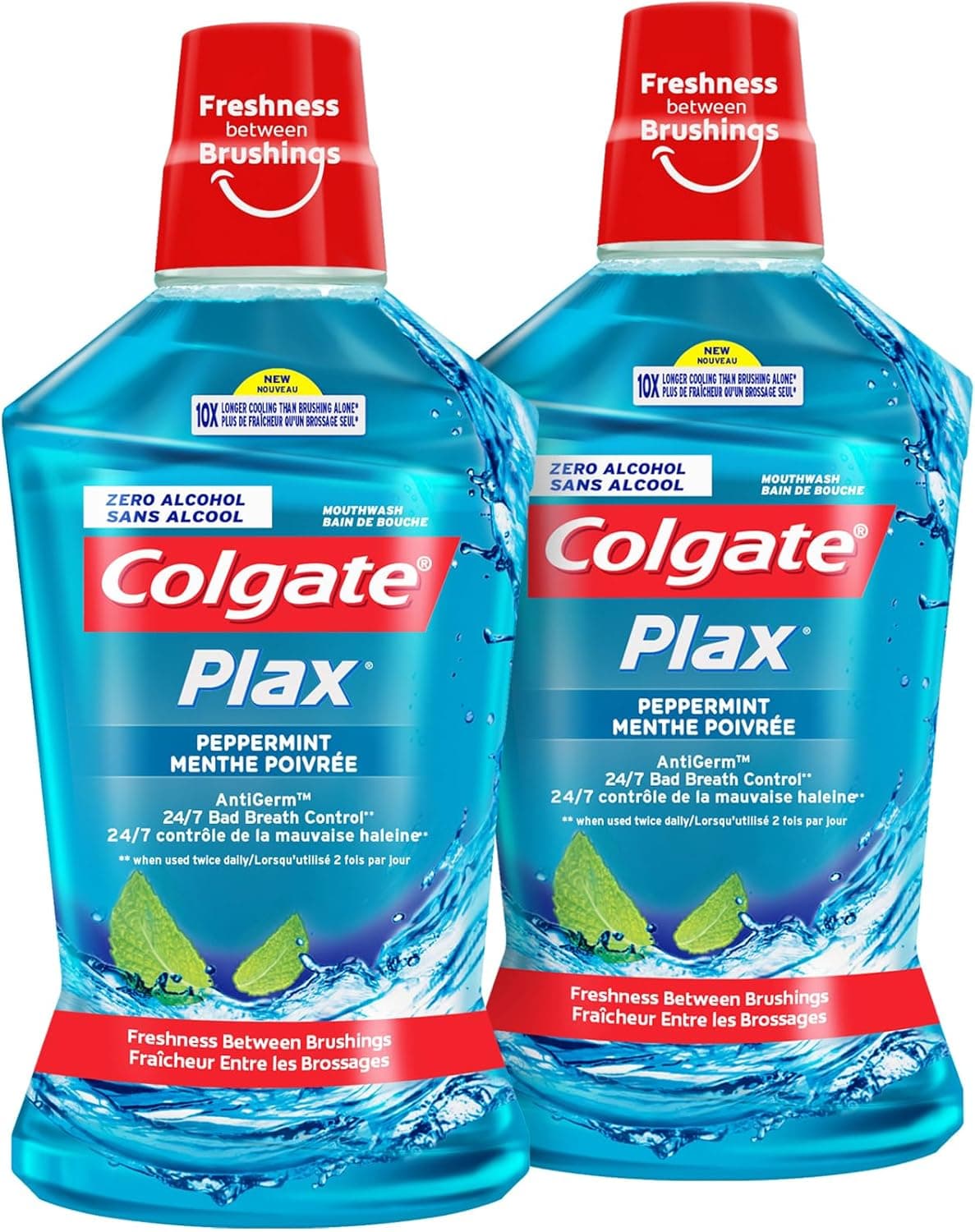 دهانشویه نعناع فلفلی Colgate Plax مدل 500 ml (Pack of 2) دهانشویه نعناع فلفلی Colgate Plax مدل 500 ml (Pack of 2)