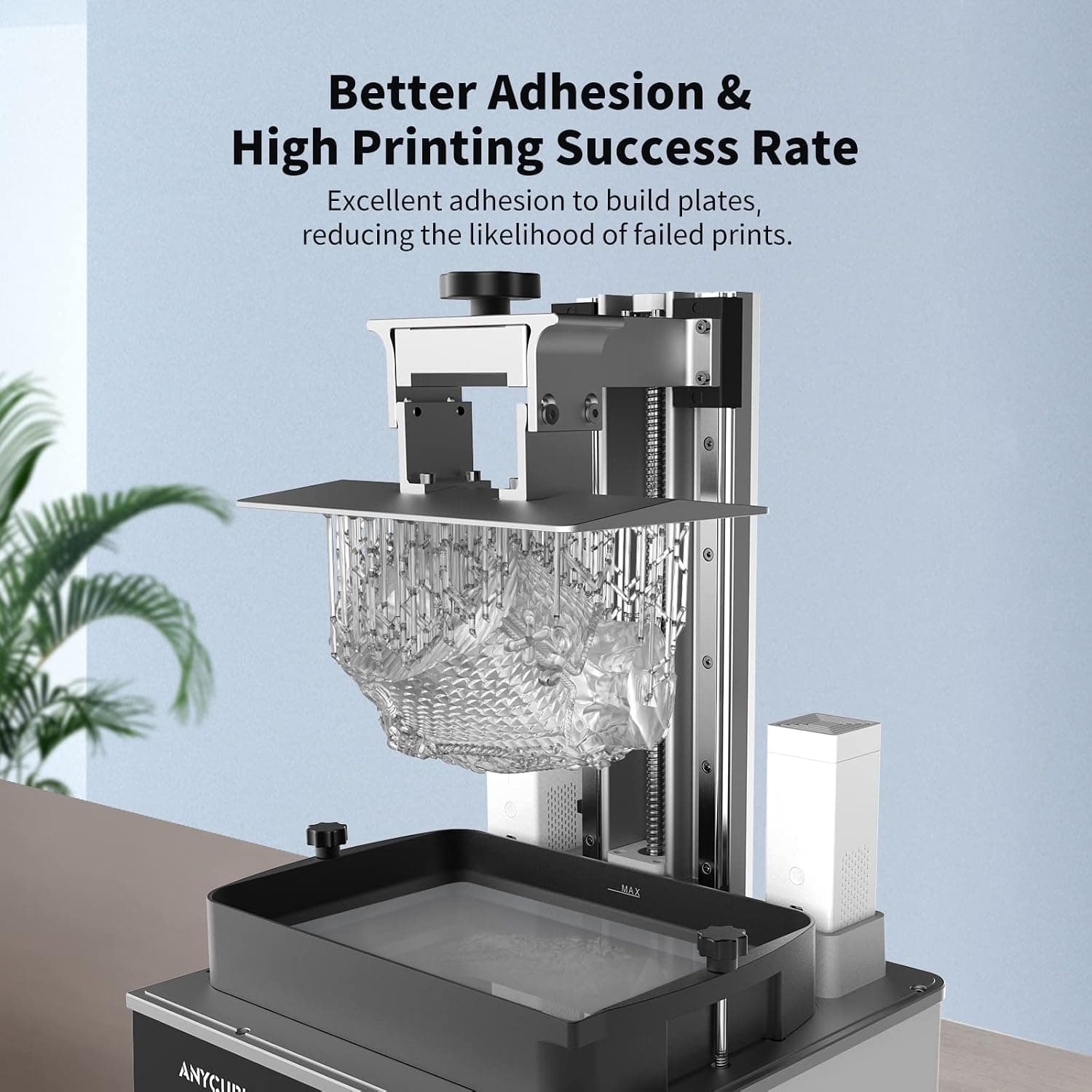 رزین پرینتر سه بعدی ANYCUBIC قابل شستشو با آب شفاف 1000g 405nm رزین پرینتر سه بعدی ANYCUBIC قابل شستشو با آب شفاف 1000g 405nm