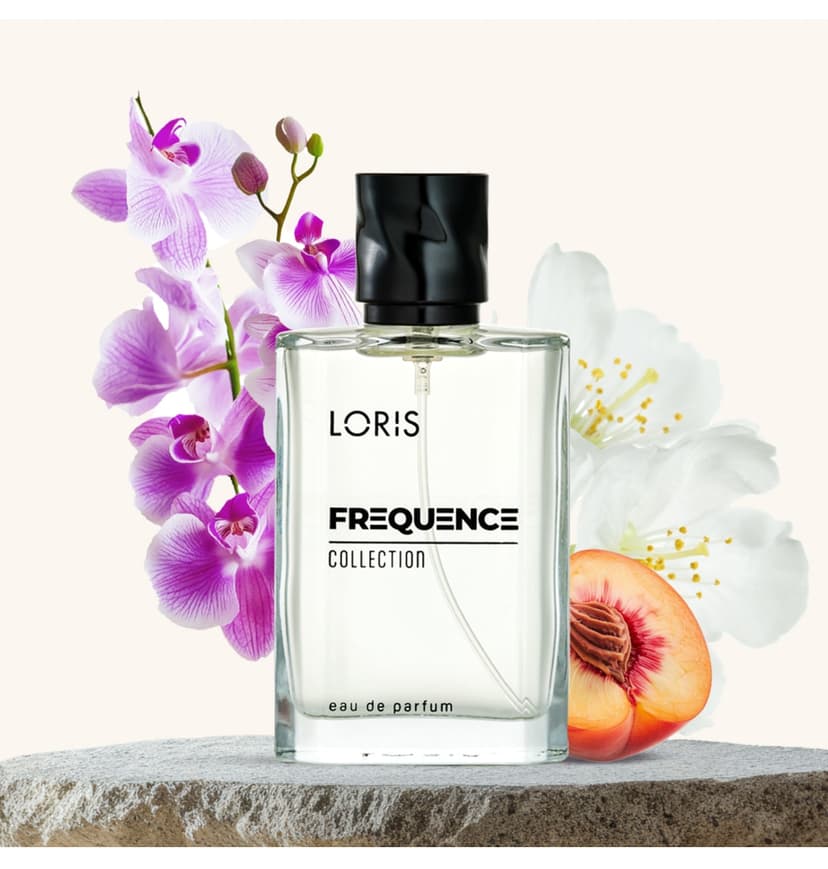 عطر زنانه Loris ادو پرفیوم 50ml گل و میوه مدل K-201 Frequence عطر زنانه Loris ادو پرفیوم 50ml گل و میوه مدل K-201 Frequence