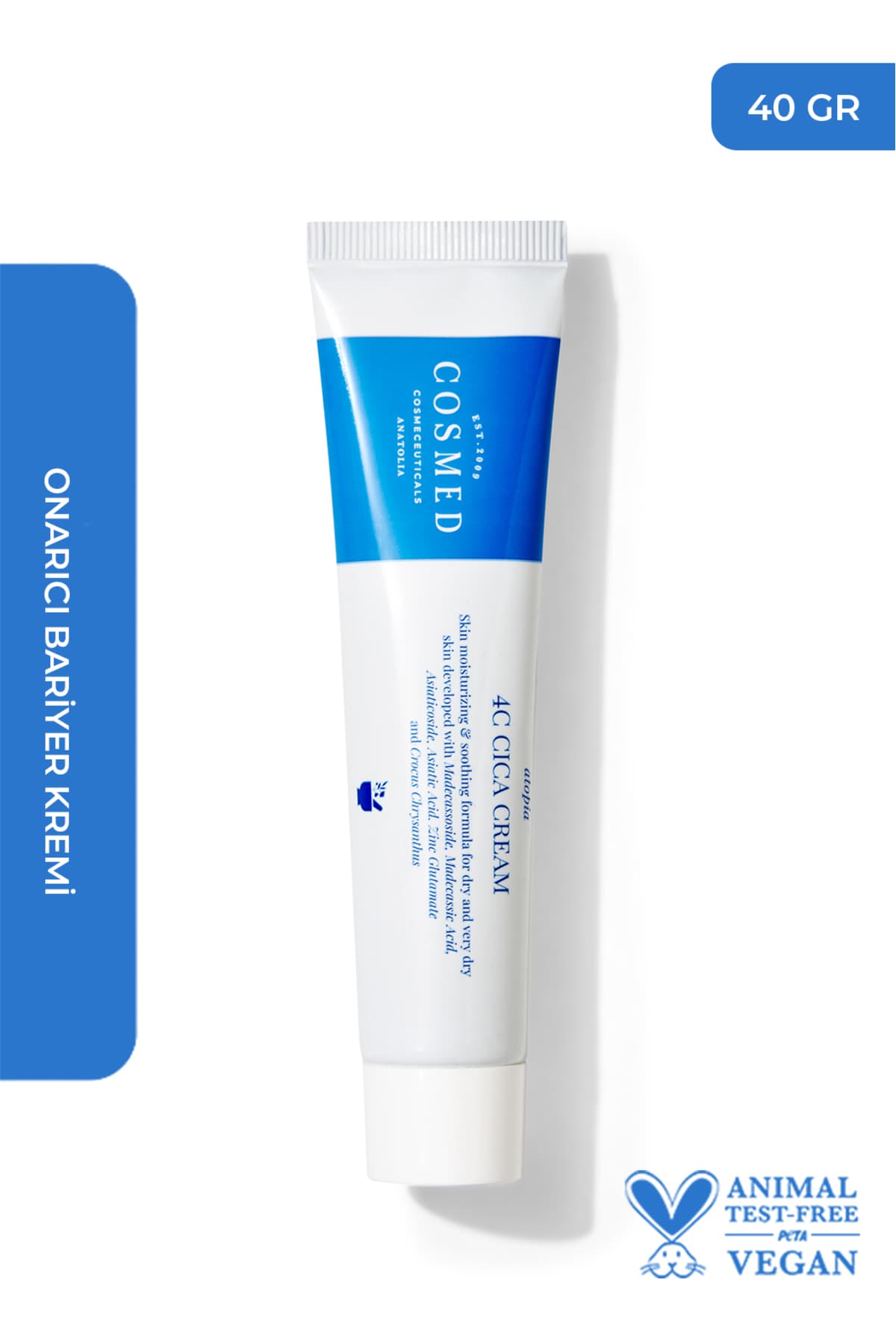 کرم COSMED آرامبخش و ترمیمکننده سد محافظ مدل Atopia 4C CICA CREAM 40 GR کرم COSMED آرامبخش و ترمیمکننده سد محافظ مدل Atopia 4C CICA CREAM 40 GR