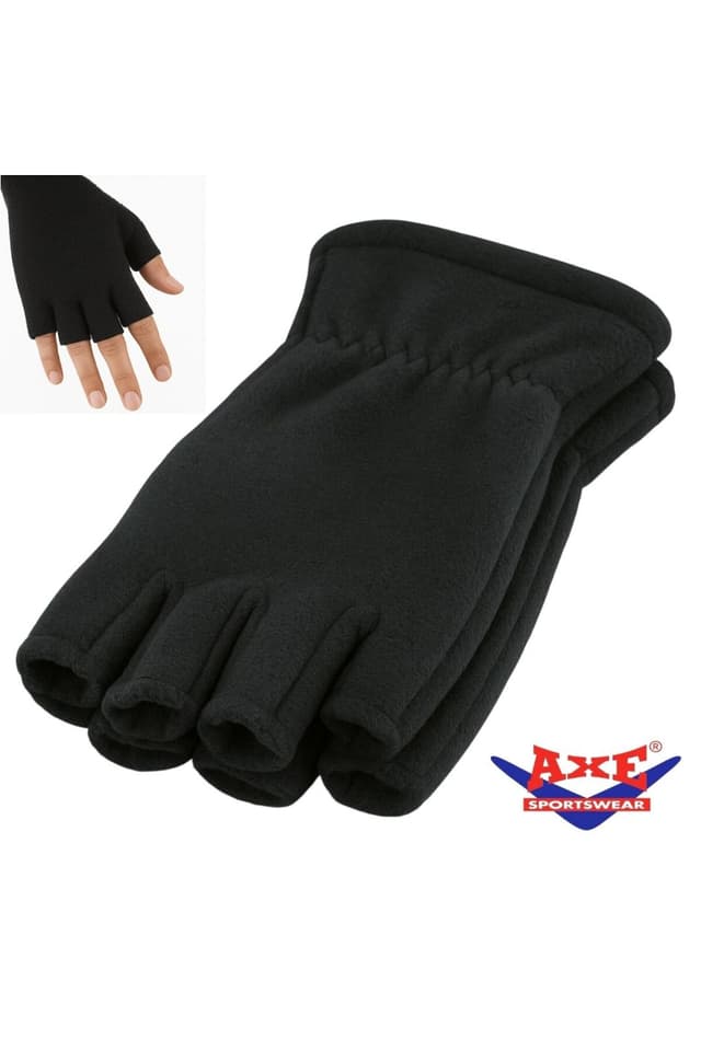 دستکش نیمهانگشتی یونیسکس AXE SPORTSWEAR مشکی پلار حرارتی مچی کشی زمستانی مدل Pkr109426 دستکش نیمهانگشتی یونیسکس AXE SPORTSWEAR مشکی پلار حرارتی مچی کشی زمستانی مدل Pkr109426