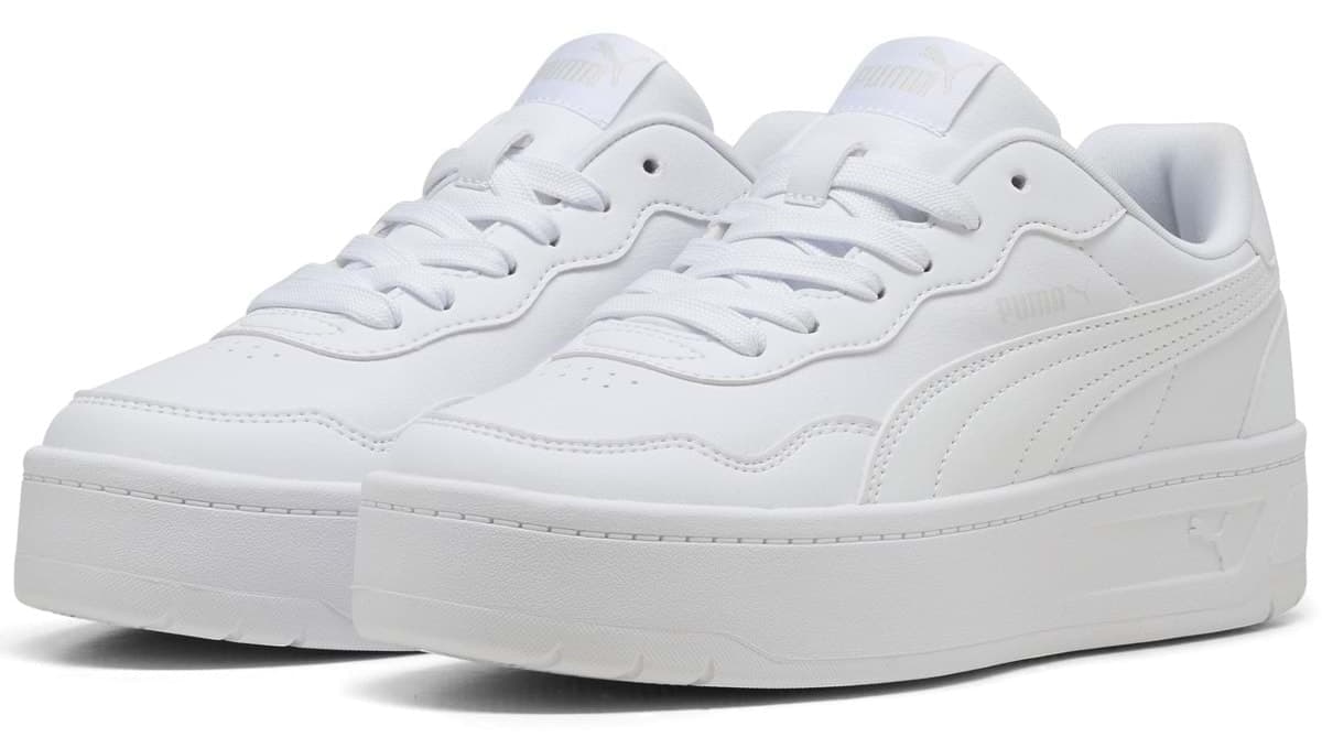 کفش ورزشی یونیسکس Puma سفید Court Lally Skye مدل 400368 کفش ورزشی یونیسکس Puma سفید Court Lally Skye مدل 400368