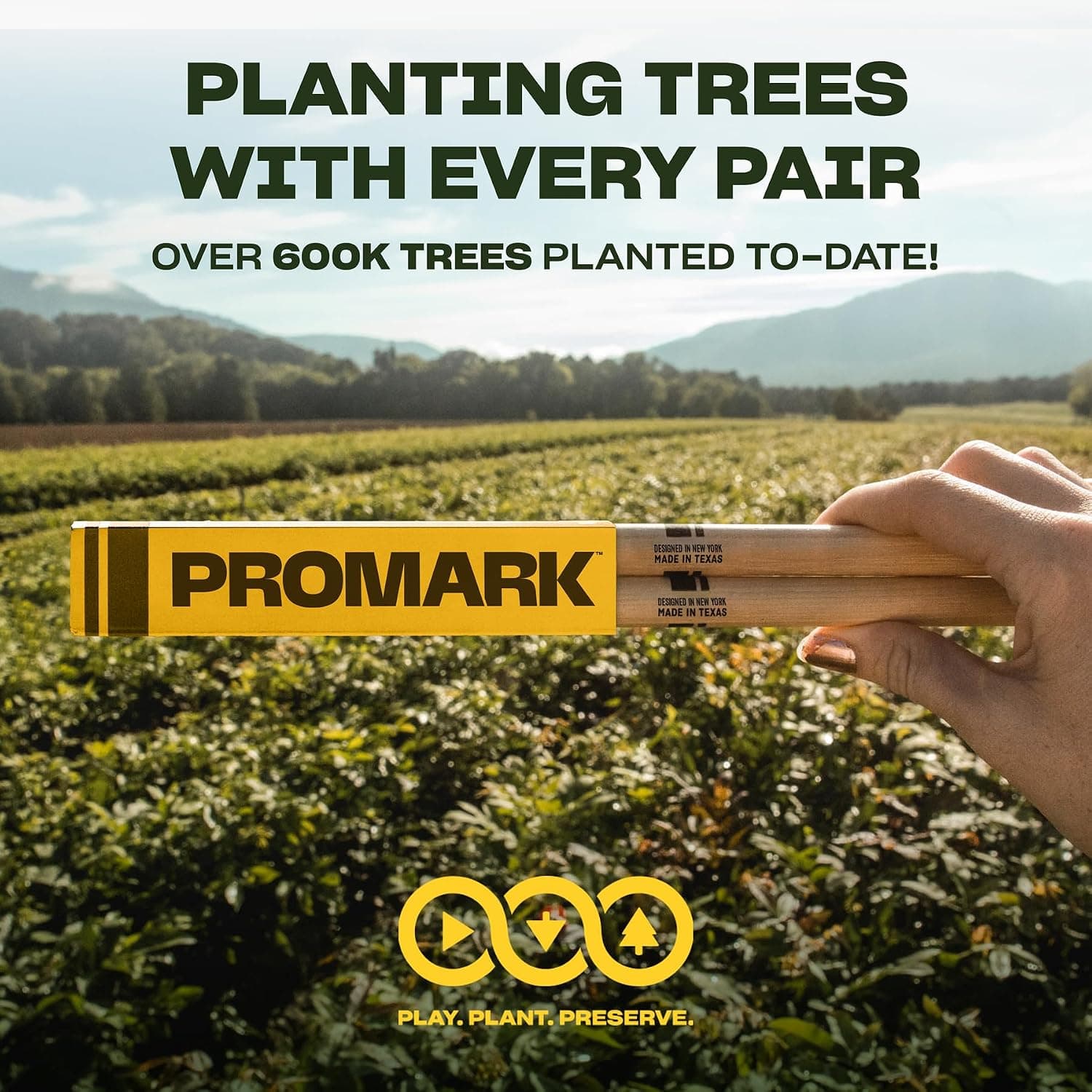 چوب درام 7A نایلونی Promark چوب درام 7A نایلونی Promark