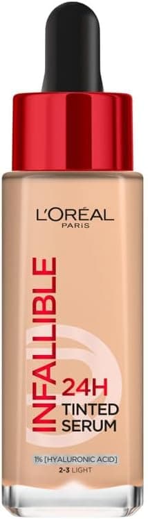 کرم پودر سرمی رنگی L'Oreal Paris 24H Infaillible سایه روشن 2-3 کرم پودر سرمی رنگی L'Oreal Paris 24H Infaillible سایه روشن 2-3