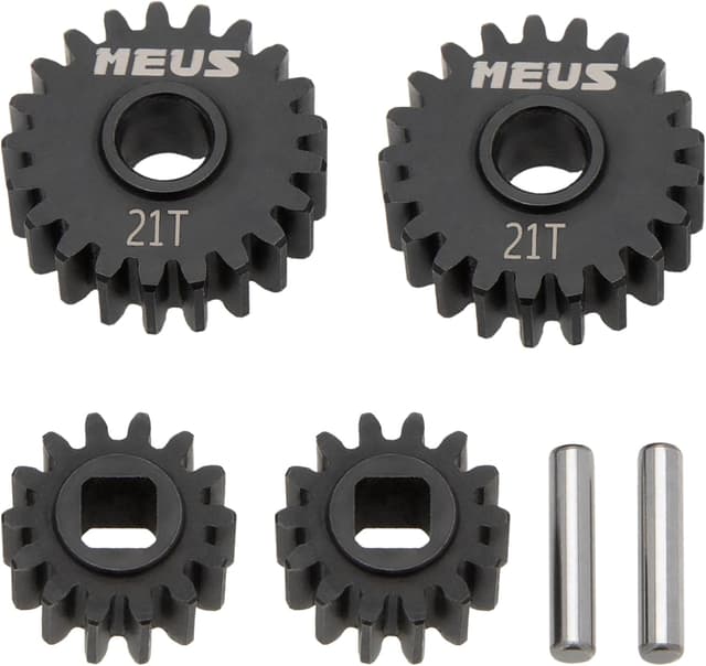 چرخدندههای پورتال اوردرایو فولادی MEUS RACING برای ماشینهای کنترلی Axial Capra 1.9 و SCX10 III مدل 14-21T چرخدندههای پورتال اوردرایو فولادی MEUS RACING برای ماشینهای کنترلی Axial Capra 1.9 و SCX10 III مدل 14-21T