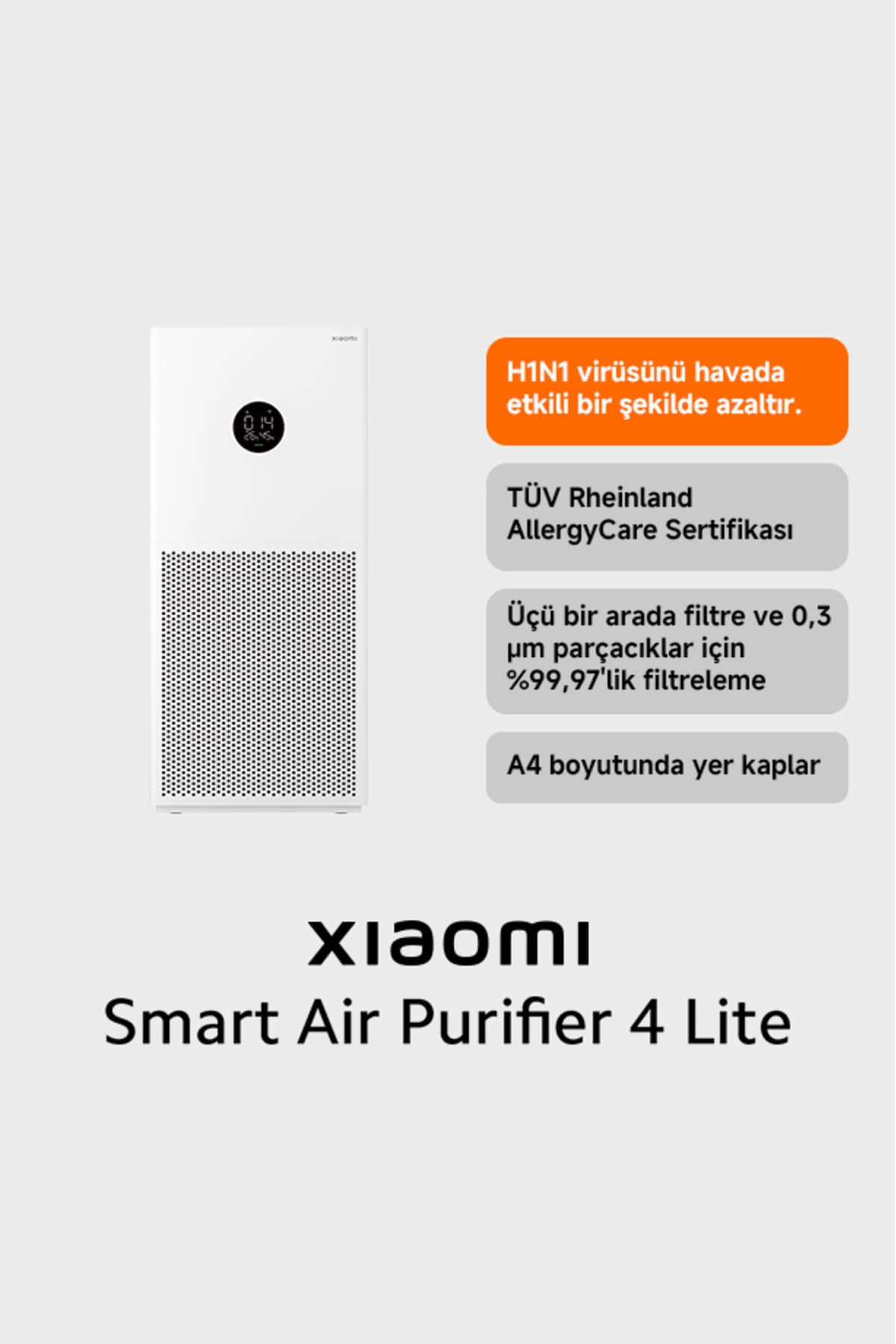 تصفیهکننده هوای هوشمند Xiaomi سفید مدل Air Purifier 4 Lite با گارانتی ترکیه تصفیهکننده هوای هوشمند Xiaomi سفید مدل Air Purifier 4 Lite با گارانتی ترکیه