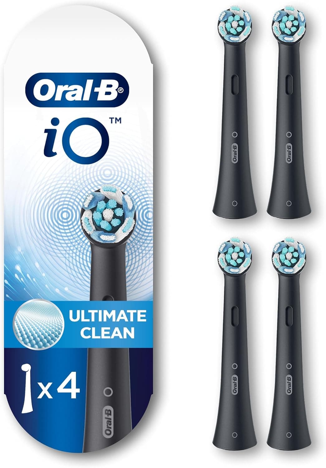 سر یدکی مسواک برقی Oral-B iO Series Ultimate Clean مشکی 4 Count سر یدکی مسواک برقی Oral-B iO Series Ultimate Clean مشکی 4 Count