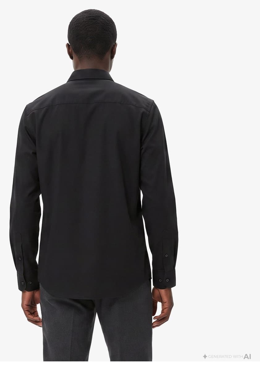 پیراهن مردانه Lacoste فیت اسلیم یقه دکمهدار مشکی پیراهن مردانه Lacoste فیت اسلیم یقه دکمهدار مشکی