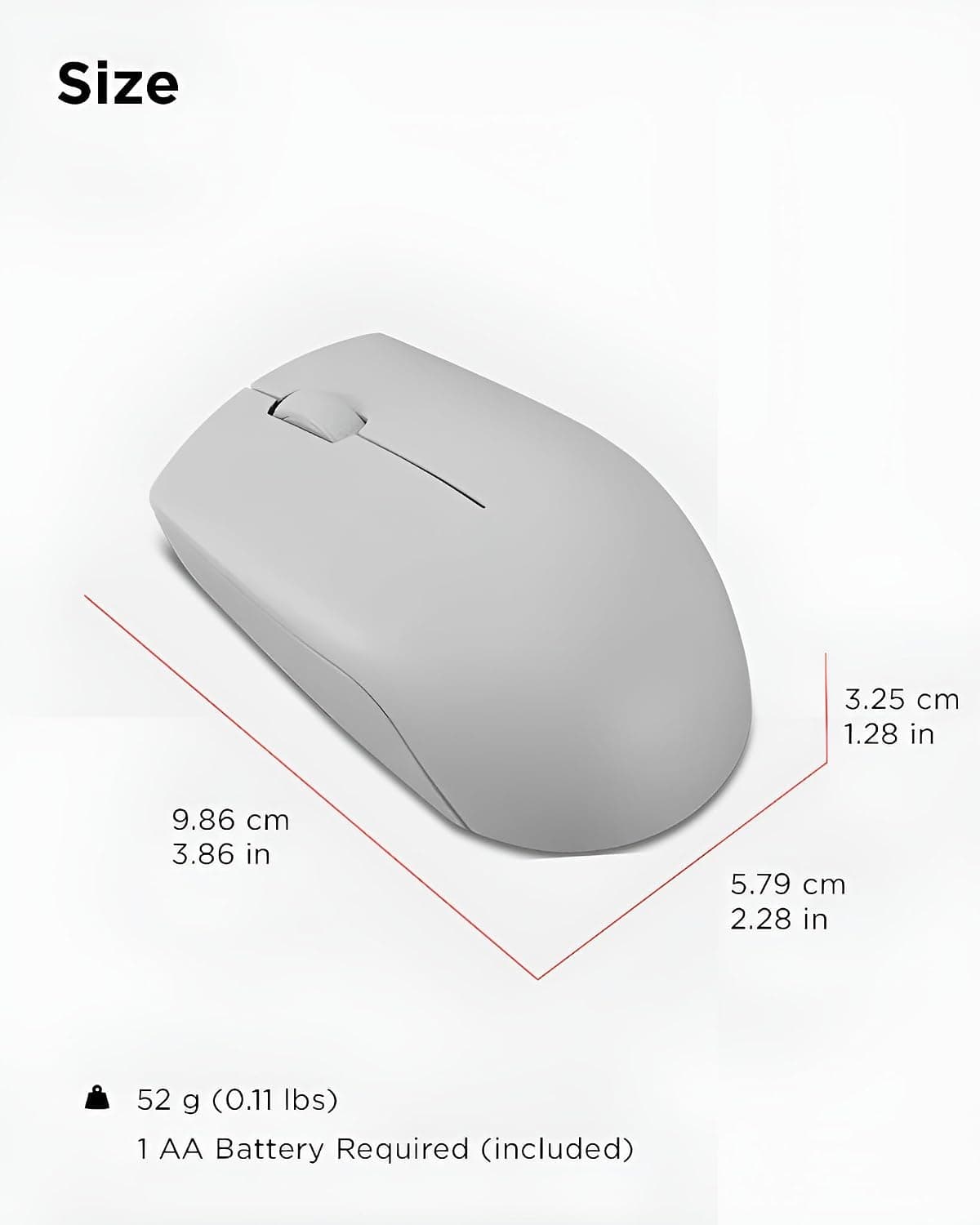 ماوس بیسیم Lenovo کامپکت خاکستری آرکتیک مدل 300 ماوس بیسیم Lenovo کامپکت خاکستری آرکتیک مدل 300