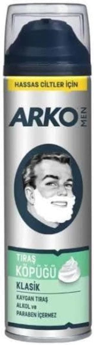 فوم اصلاح مردانه ARKO کلاسیک برای پوست حساس 200 ml فوم اصلاح مردانه ARKO کلاسیک برای پوست حساس 200 ml