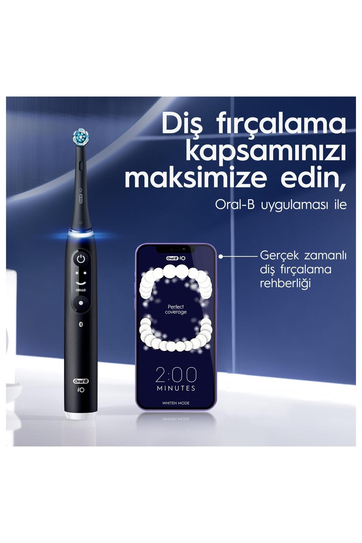 مسواک برقی شارژی Oral-B مشکی مدل İo 6 Smile مسواک برقی شارژی Oral-B مشکی مدل İo 6 Smile
