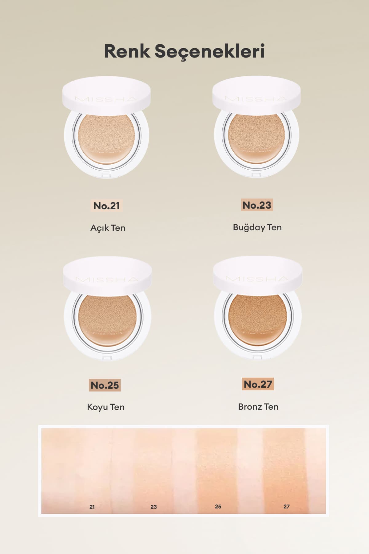 کوشنفاندیشن نیمهمات و بادوام Missha Magic Cushion Cover Lasting با SPF50+/PA+++ شماره 21 کوشنفاندیشن نیمهمات و بادوام Missha Magic Cushion Cover Lasting با SPF50+/PA+++ شماره 21