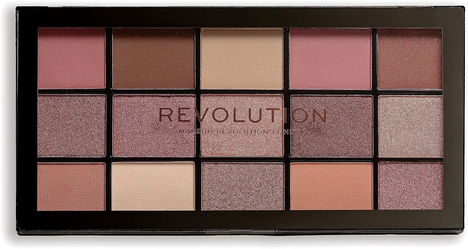 پالت سایه چشم Revolution Beauty London مدل Reloaded ۱۵ رنگ مات و شیمری 16.5g پالت سایه چشم Revolution Beauty London مدل Reloaded ۱۵ رنگ مات و شیمری 16.5g