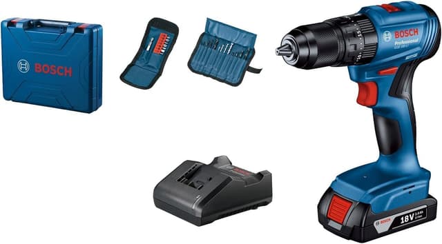 دریل پیچگوشتی شارژی Bosch مدل GSB 185-LI، ست 23 pcs با کیف دریل پیچگوشتی شارژی Bosch مدل GSB 185-LI، ست 23 pcs با کیف
