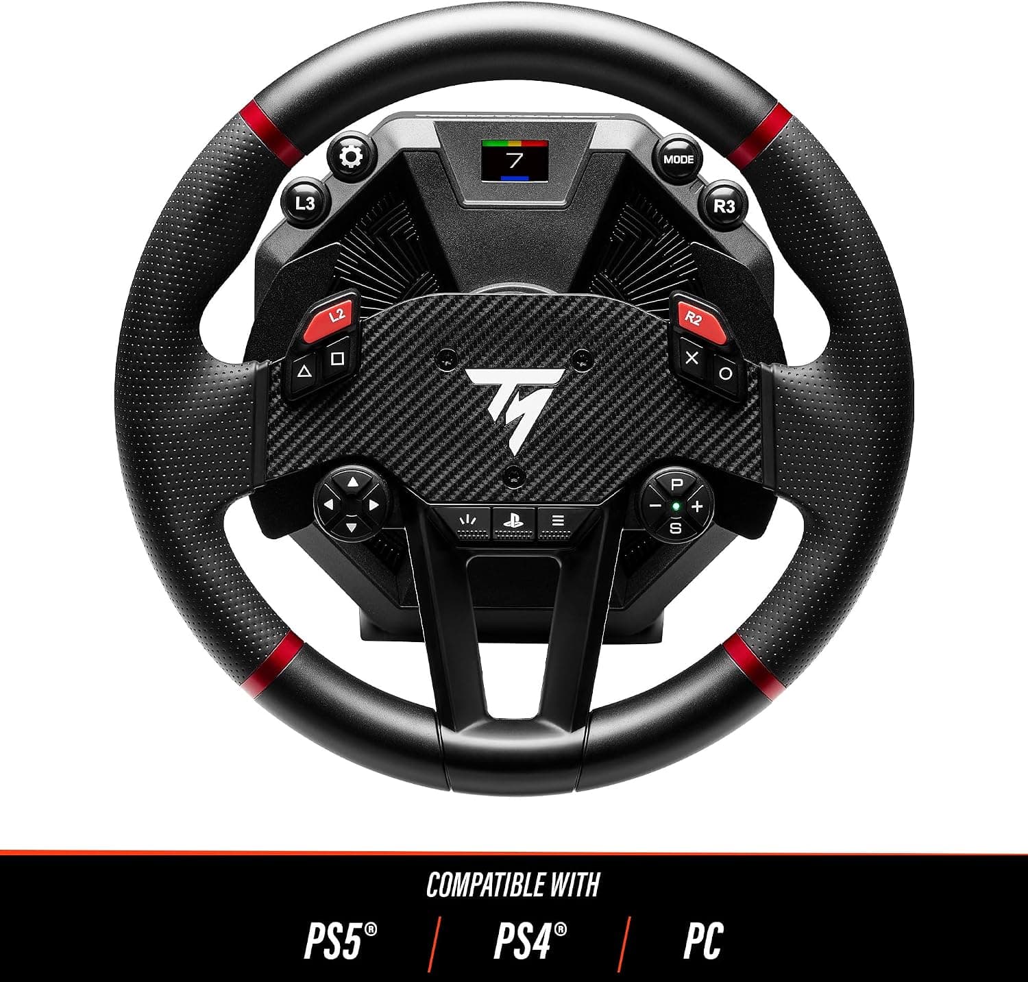 فرمان مسابقهای مخصوص PS5، PS4 و PC Thrustmaster با Direct Axial Drive و بازخورد نیرویی مدل T598 فرمان مسابقهای مخصوص PS5، PS4 و PC Thrustmaster با Direct Axial Drive و بازخورد نیرویی مدل T598