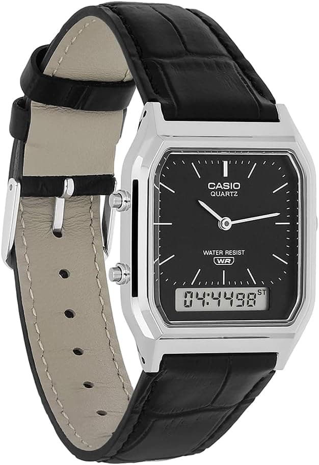 ساعت مچی یونیسکس Casio رترو آنالوگ/دیجیتال خاکستری مدل AQ-230EL-1ADF ساعت مچی یونیسکس Casio رترو آنالوگ/دیجیتال خاکستری مدل AQ-230EL-1ADF