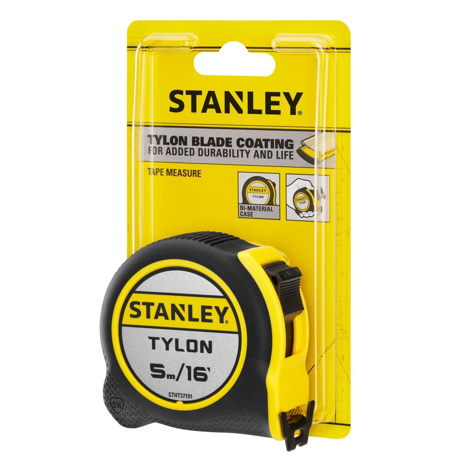 متر نواری جمعشونده STANLEY Tylon متریک و امپریال 5m x 16mm مدل STHT37191 متر نواری جمعشونده STANLEY Tylon متریک و امپریال 5m x 16mm مدل STHT37191