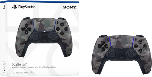 دسته بازی بیسیم PlayStation 5 DualSense طرح استتاری خاکستری دسته بازی بیسیم PlayStation 5 DualSense طرح استتاری خاکستری