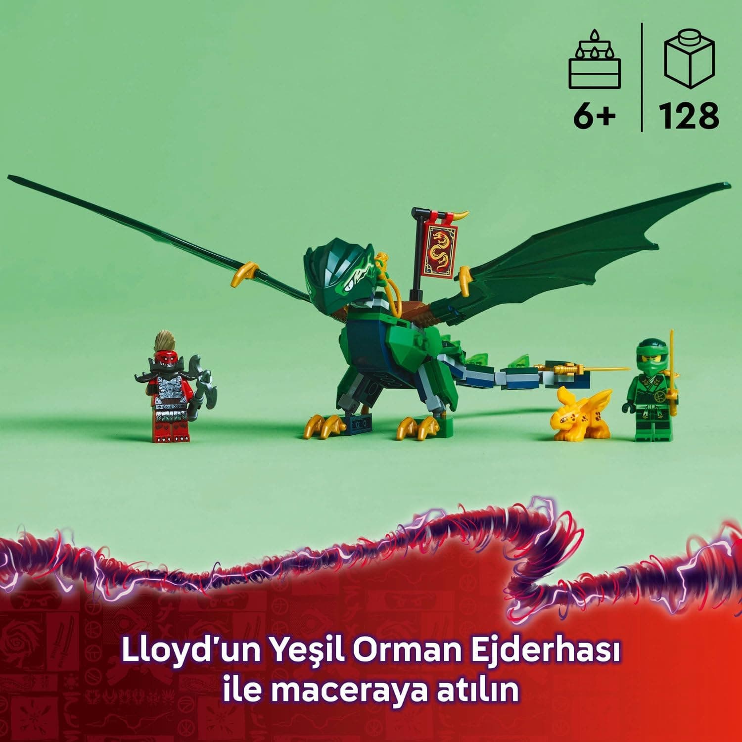 لگو NINJAGO اژدهای جنگل سبز لوید مدل 71829 لگو NINJAGO اژدهای جنگل سبز لوید مدل 71829