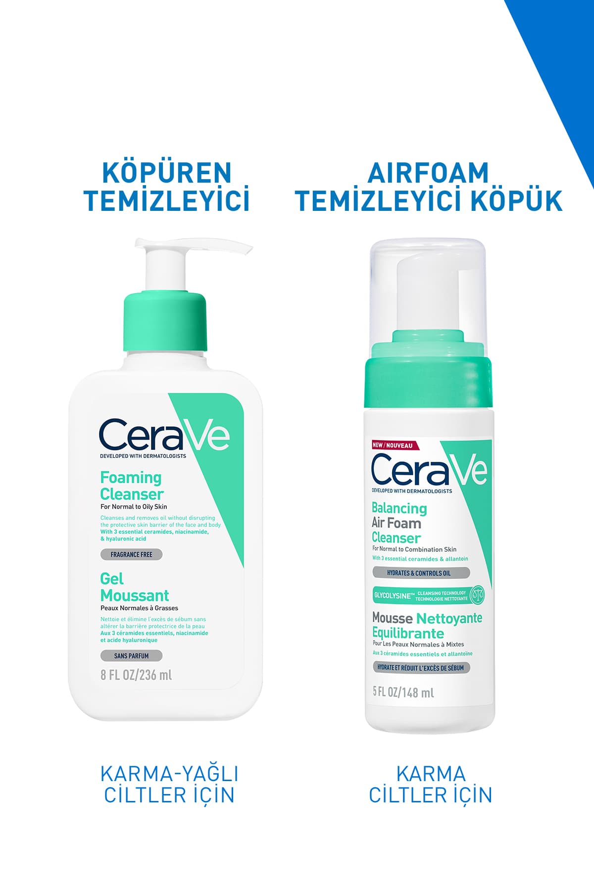 شوینده فومی پوست معمولی و متمایل به چرب CeraVe حاوی نیاسینامید 473 ml شوینده فومی پوست معمولی و متمایل به چرب CeraVe حاوی نیاسینامید 473 ml