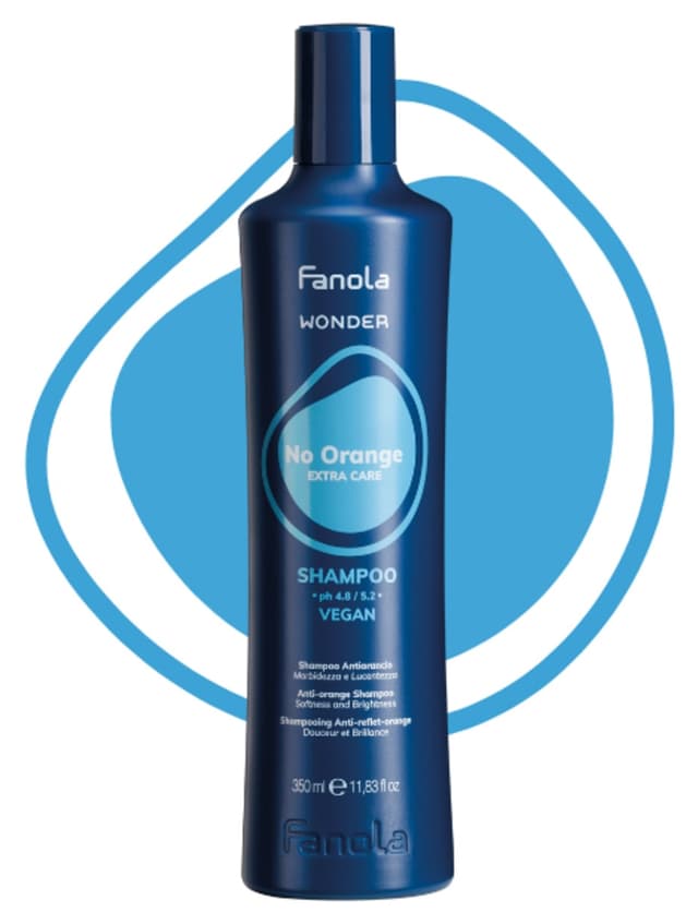 شامپو آبی Fanola Wonder No Orange 350ml شامپو آبی Fanola Wonder No Orange 350ml