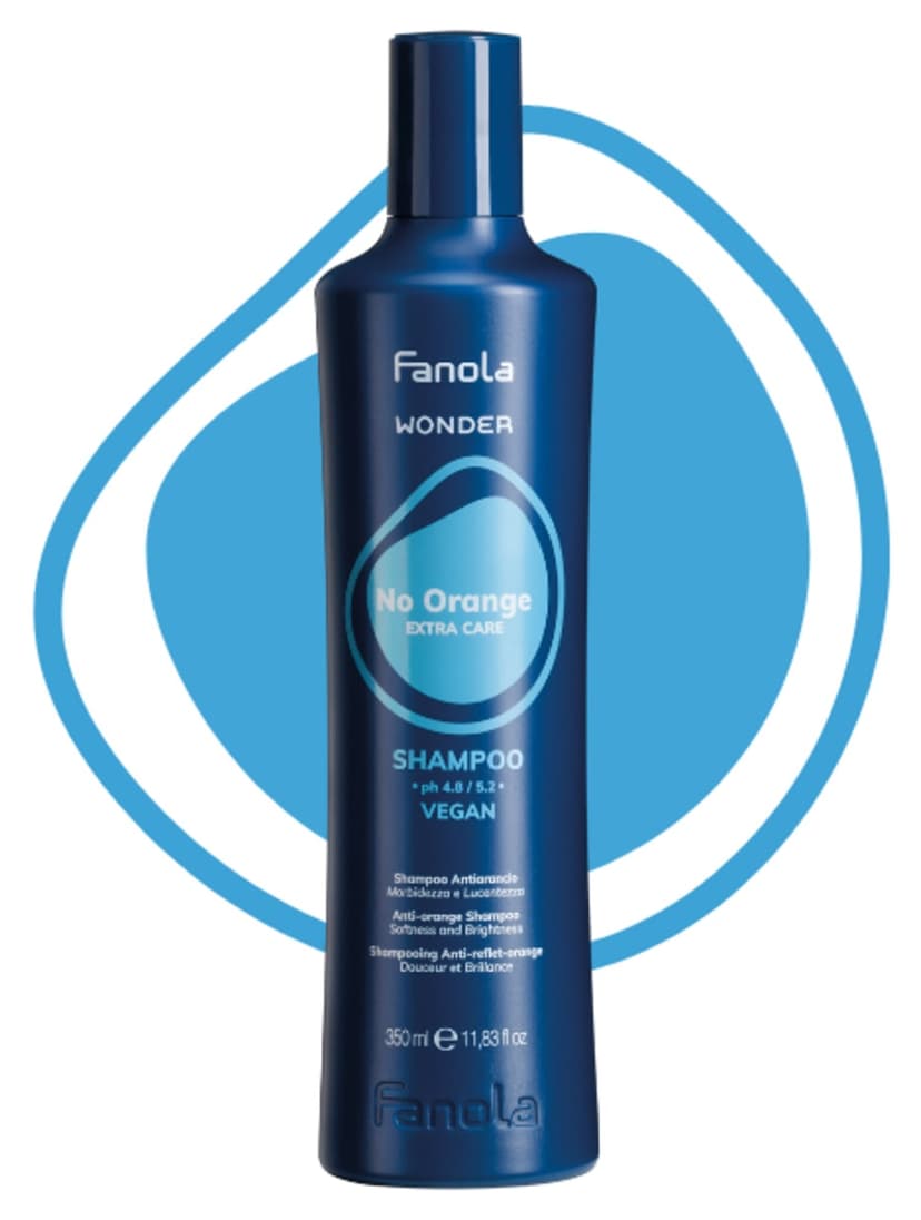 شامپو آبی Fanola Wonder No Orange 350ml شامپو آبی Fanola Wonder No Orange 350ml