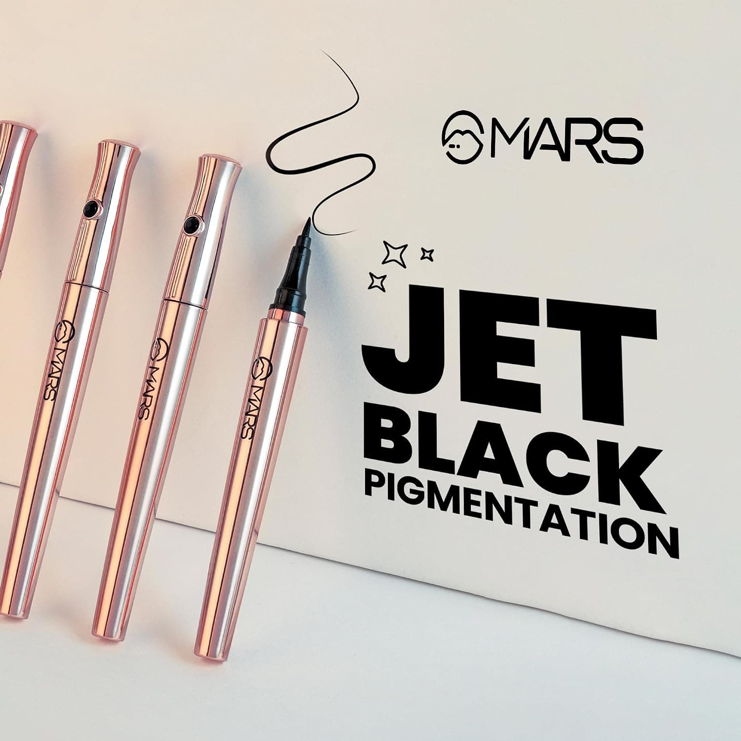 خط چشم مایع MARS مشکی نوک فوقنازک مدل مات ضدآب و ضدلک (1ml) خط چشم مایع MARS مشکی نوک فوقنازک مدل مات ضدآب و ضدلک (1ml)