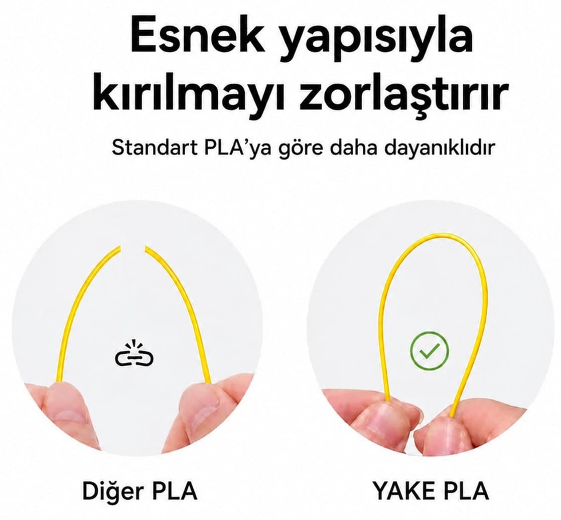 فیلامنت پرینتر سه بعدی Yake طلایی Silk PLA+ فیلامنت پرینتر سه بعدی Yake طلایی Silk PLA+