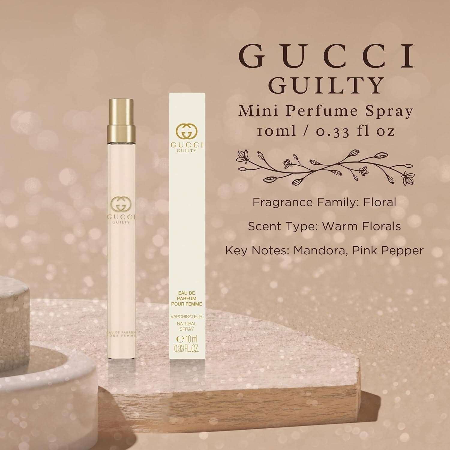 عطر زنانه Gucci Guilty Pour Femme EDP اسپری سایز سفری 0.33 Fl Oz عطر زنانه Gucci Guilty Pour Femme EDP اسپری سایز سفری 0.33 Fl Oz