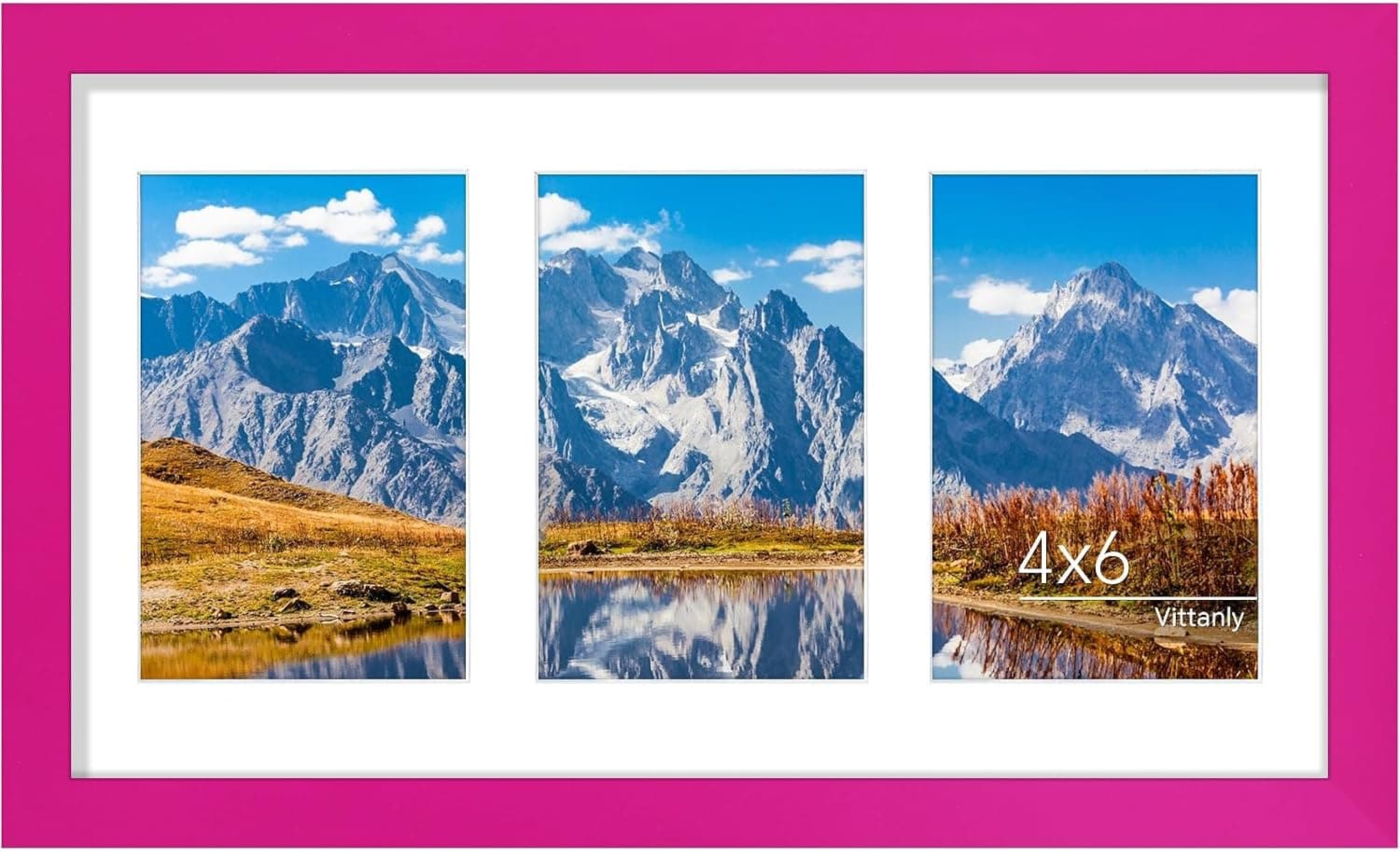قاب عکس کلاژ Vittanly سایز 8x10 دیواری و رومیزی طبیعی روشن قاب عکس کلاژ Vittanly سایز 8x10 دیواری و رومیزی طبیعی روشن
