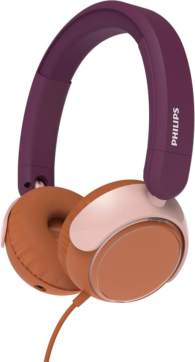 هدفون سیمی کودکان Philips با میکروفون، حداکثر صدای 85dB، بنفش ارغوانی هدفون سیمی کودکان Philips با میکروفون، حداکثر صدای 85dB، بنفش ارغوانی