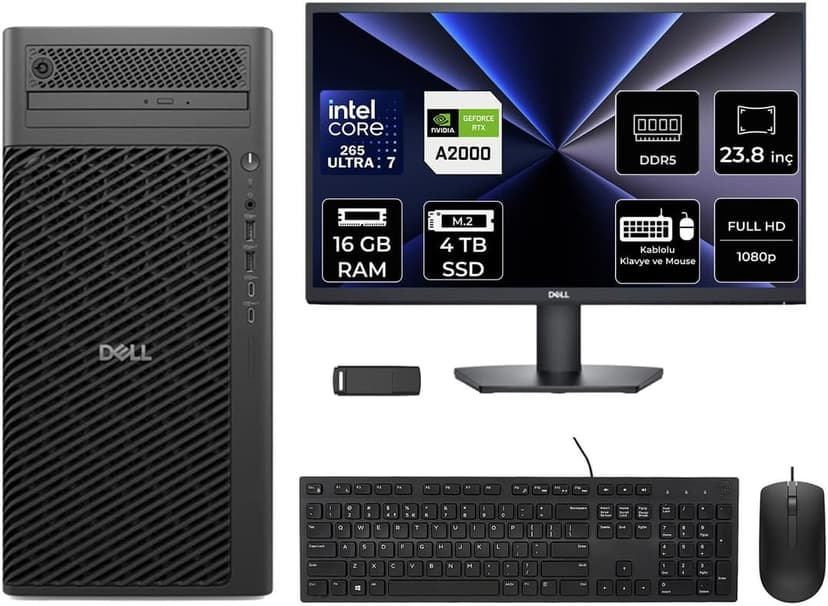 دسکتاپ ایستگاه کاری Dell Pro Max T2 مدل FCT22506P592 Core Ultra 7 265 دسکتاپ ایستگاه کاری Dell Pro Max T2 مدل FCT22506P592 Core Ultra 7 265