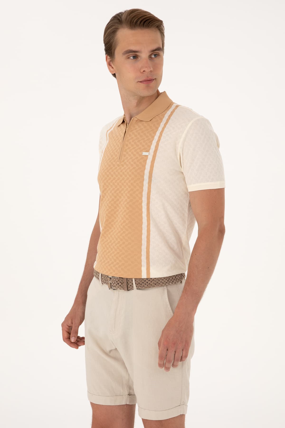 تیشرت مردانه U.S. Polo Assn. فیت معمولی اکرو یقه پولو زیپدار مدل 50300814-VR019 تیشرت مردانه U.S. Polo Assn. فیت معمولی اکرو یقه پولو زیپدار مدل 50300814-VR019