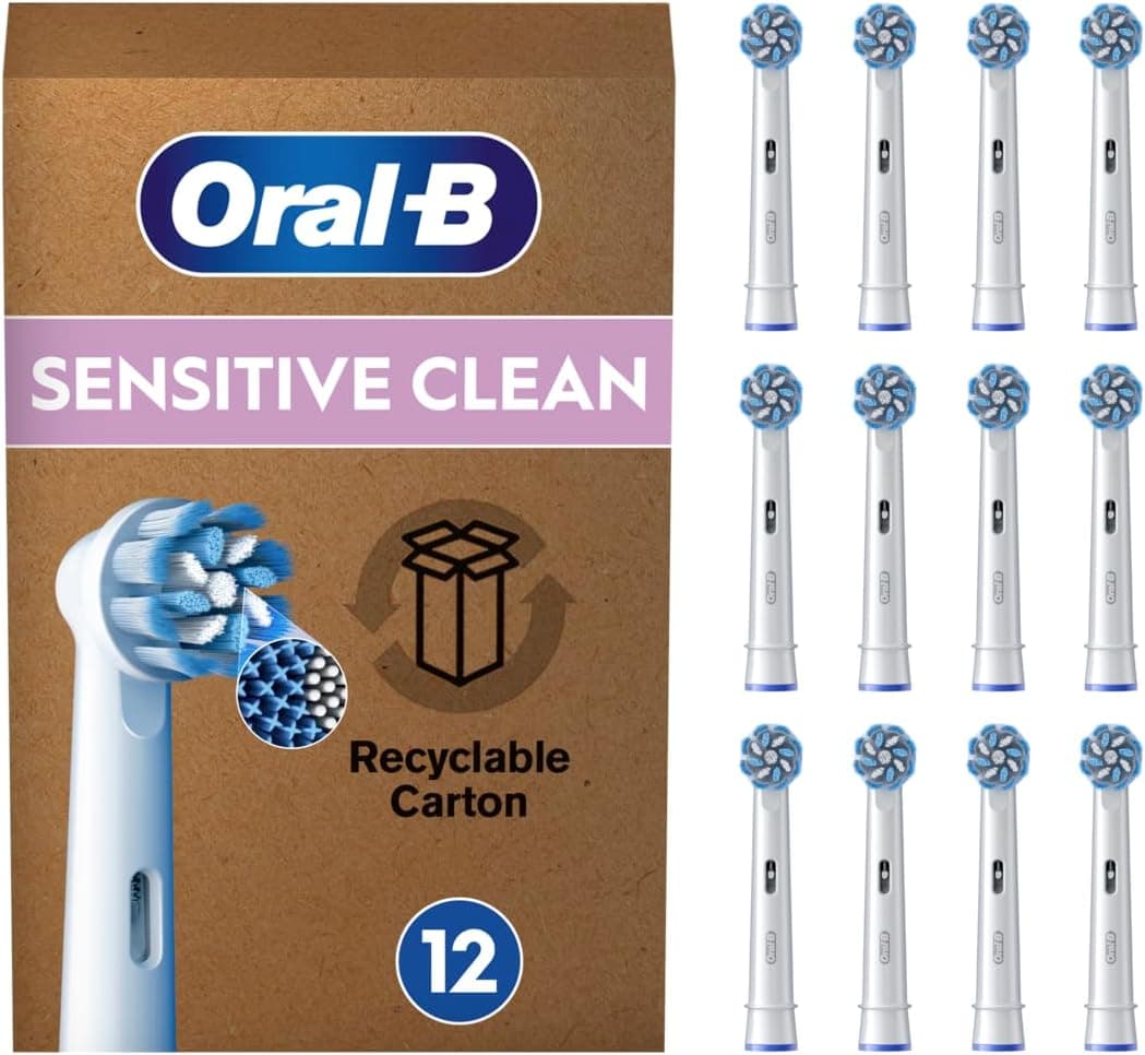 سری مسواک برقی Oral-B Pro Sensitive Clean با برس Xشکل فوقنرم سفید بسته 4 عددی سری مسواک برقی Oral-B Pro Sensitive Clean با برس Xشکل فوقنرم سفید بسته 4 عددی