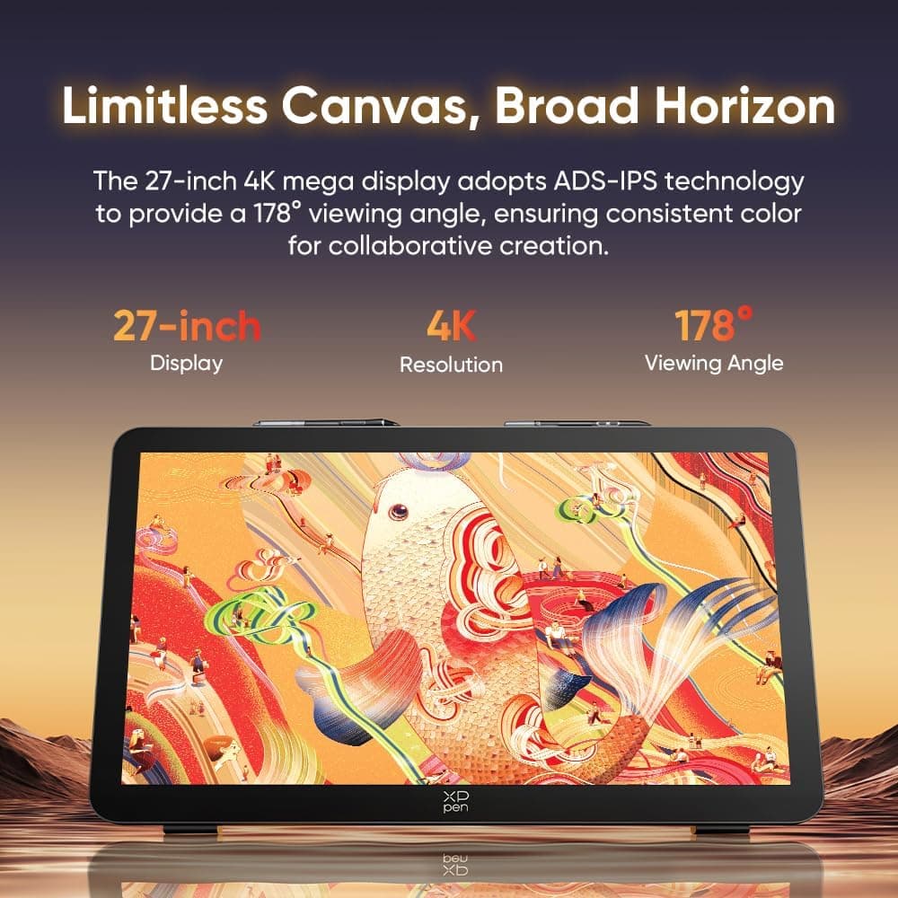 نمایشگر طراحی لمسی XPPen با 4K+120Hz مدل Artist Pro 27 (Gen 2) نمایشگر طراحی لمسی XPPen با 4K+120Hz مدل Artist Pro 27 (Gen 2)