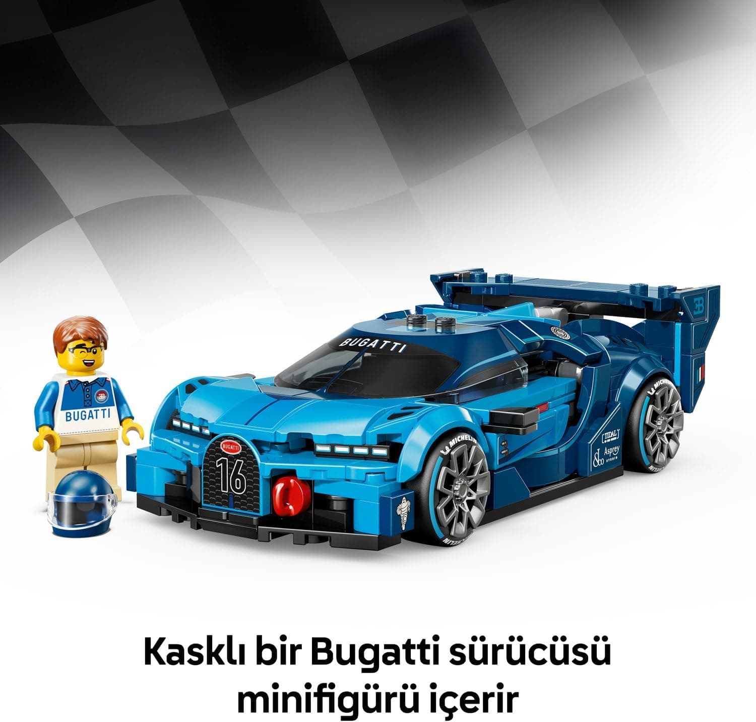 لگو Speed Champions Bugatti Vision Gran Turismo ماشین اسپرت هایپر مدل 77253 لگو Speed Champions Bugatti Vision Gran Turismo ماشین اسپرت هایپر مدل 77253