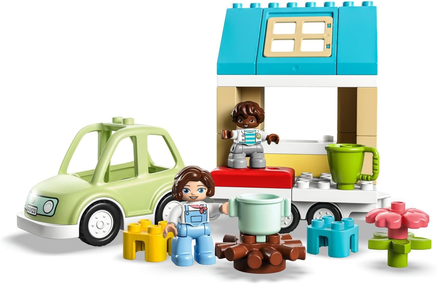 لگو DUPLO خانه خانوادگی چرخدار کودک ، مناسب 2 سال به بالا، مدل 10986، 31 قطعه لگو DUPLO خانه خانوادگی چرخدار کودک ، مناسب 2 سال به بالا، مدل 10986، 31 قطعه