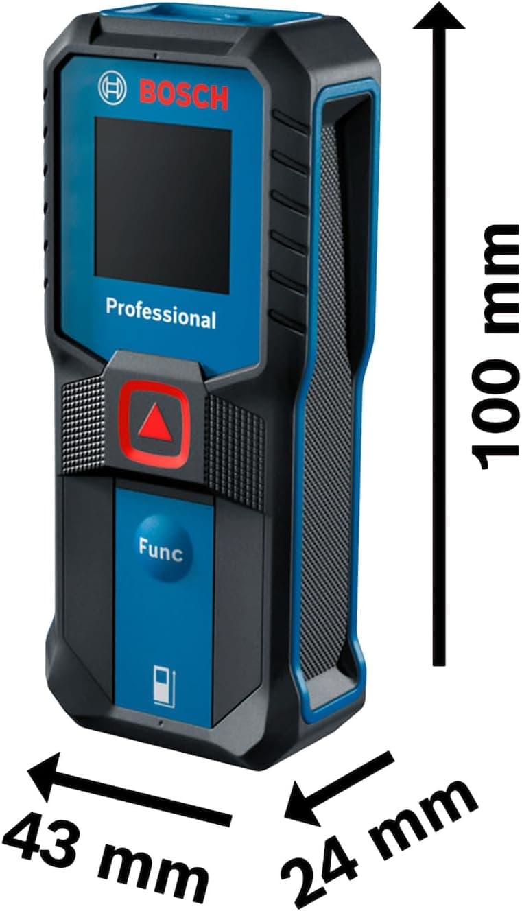 متر لیزری BOSCH Professional با اندازهگیری فاصله تکدکمهای مدل GLM متر لیزری BOSCH Professional با اندازهگیری فاصله تکدکمهای مدل GLM