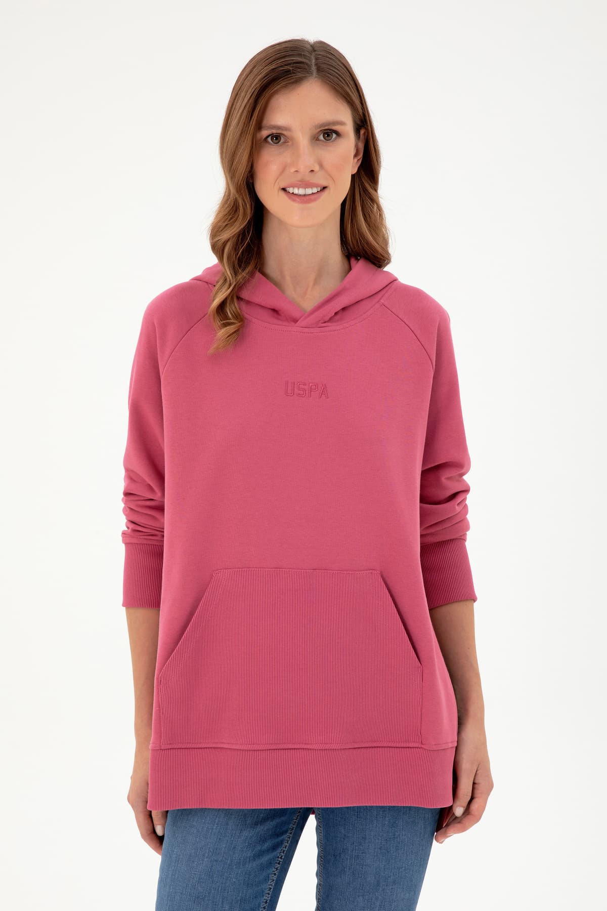 سویشرت زنانه کلاهدار صورتی U.S. Polo Assn. مدل 50296944-VR167 سویشرت زنانه کلاهدار صورتی U.S. Polo Assn. مدل 50296944-VR167